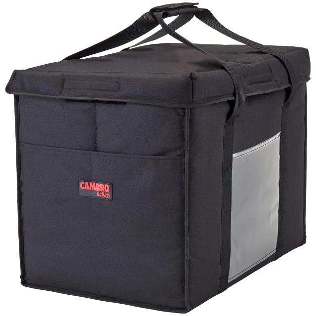 CAMBRO Ételszállító táska – 53.5 x 35.5 x 43 cm – Fekete – összehajtható on Productcaster.