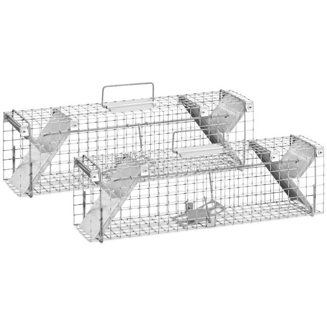 Živá past 65 x 17 x 20 cm Velikost mřížky: 25 x 25 mm 2 kusy - Pasti na zvířata Wiesenfield on Productcaster.