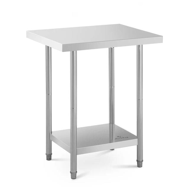 Stainless Steel Work Table 76 x 61 cm Royal Catering 400 kg Load Capacity - Stainless Steel Workbenches by on Productcaster.