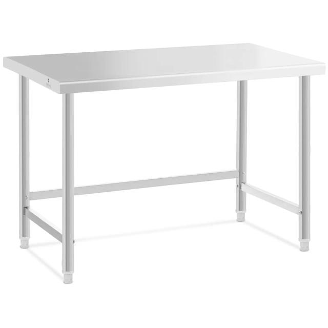 Stainless Steel Table 120 x 70 cm 93 kg Load Capacity Royal Catering - Stainless Steel Workbenches by on Productcaster.