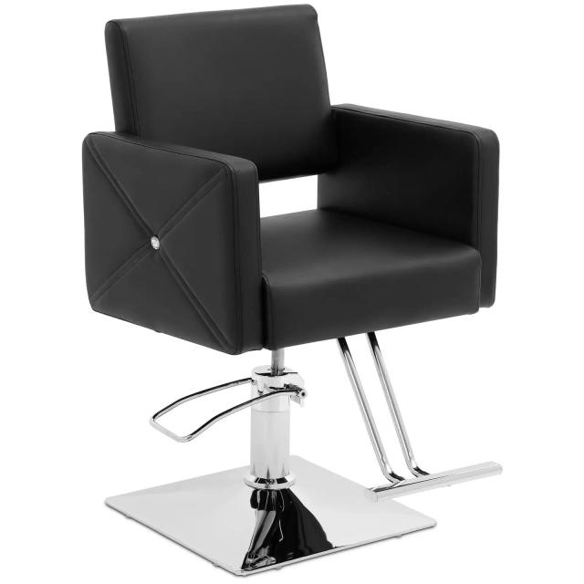 Scaun de salon Carlisle cu suport pentru picioare - înălțime scaun 45 - 55 cm - 150 kg - negru on Productcaster.