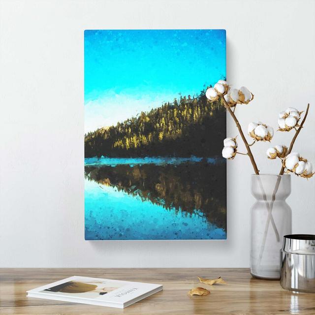 Forest Angles in Abstract - Wrapped Canvas Graphic Art Print East Urban Home Size: 50cm H x 35cm W x 3cm D on Productcaster.