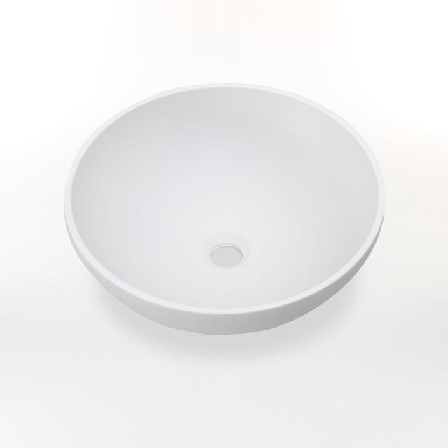 Eiten Resin Circular Bathroom Sink 17 Stories Finish: White on Productcaster.