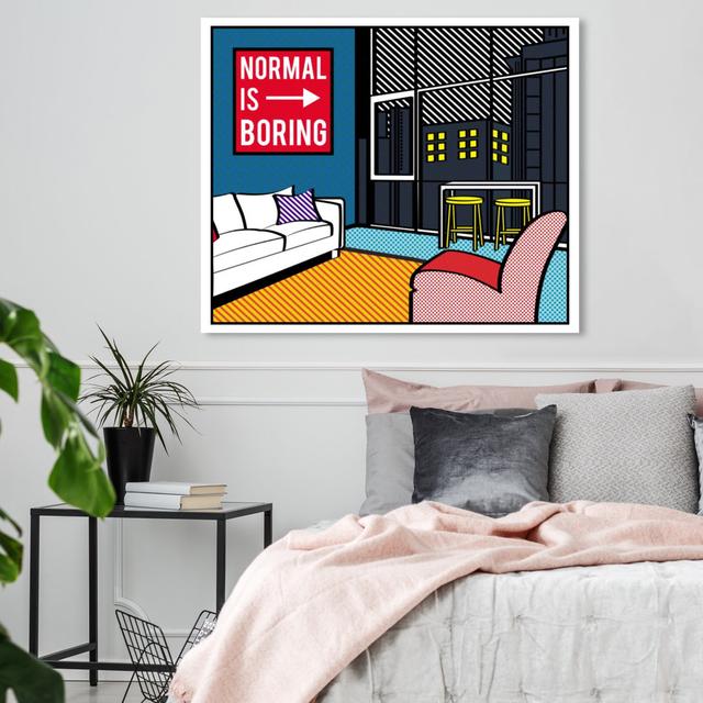 'Living in The City' Graphic Art Print on Canvas East Urban Home Size: 50.8 cm H x 61 cm W on Productcaster.