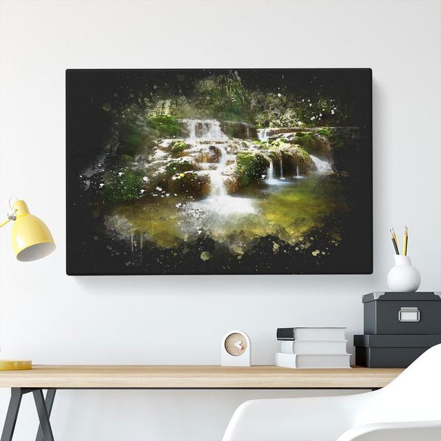 Forest Stream Vol.2 - Wrapped Canvas Print East Urban Home Size: 40cm H x 60cm W x 3cm D on Productcaster.