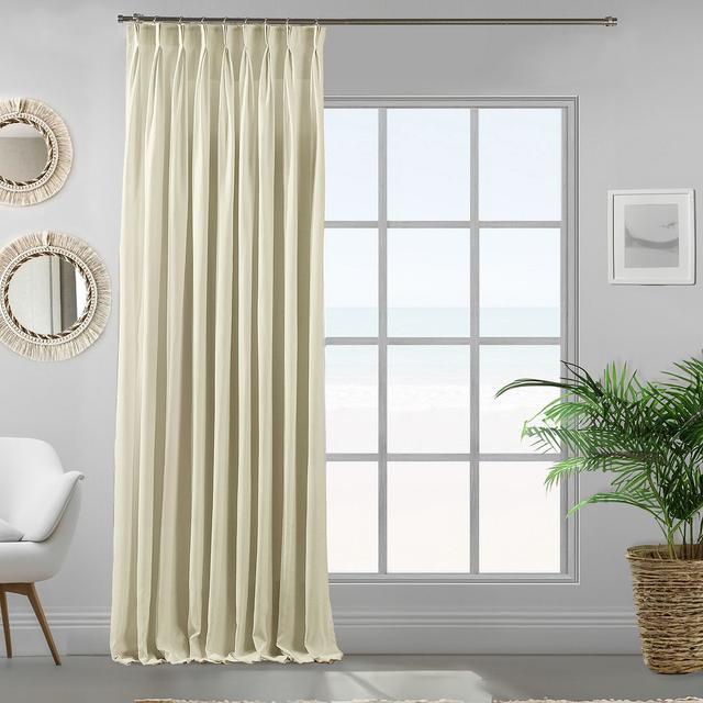 Vorhang mit Zwickelfalte (1 Stück), blickdicht Lilijan Home & Curtain Vorhang-Farbe: Blattgrün, Vorhanggröße: 130 cm Breite x 325 cm Fallhöhe on Productcaster.