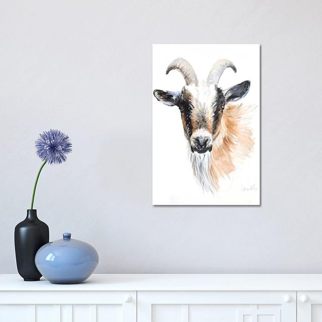 Goat II by Lanie Loreth - Wrapped Canvas Gallery-Wrapped Canvas Giclée August Grove Size: 45.72cm H x 30.48cm W x 1.91cm D on Productcaster.