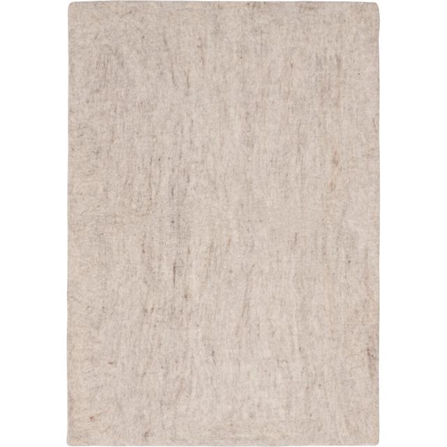 Solid Colour Hand Woven Beige Area Rug Myfelt Rug Size: Rectangular 70 x 100cm on Productcaster.