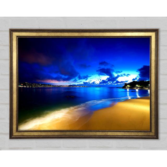 Saint Jean De Luz Beach Framed Print House of Hampton Size: 21cm H x 29.7cm W x 1.5cm D on Productcaster.