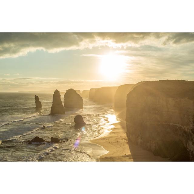 The Twelve Apostles Sea Rocks by Swissmediavision - No Frame Art Prints on Canvas Beachcrest Home Size: 20cm H x 30cm W on Productcaster.