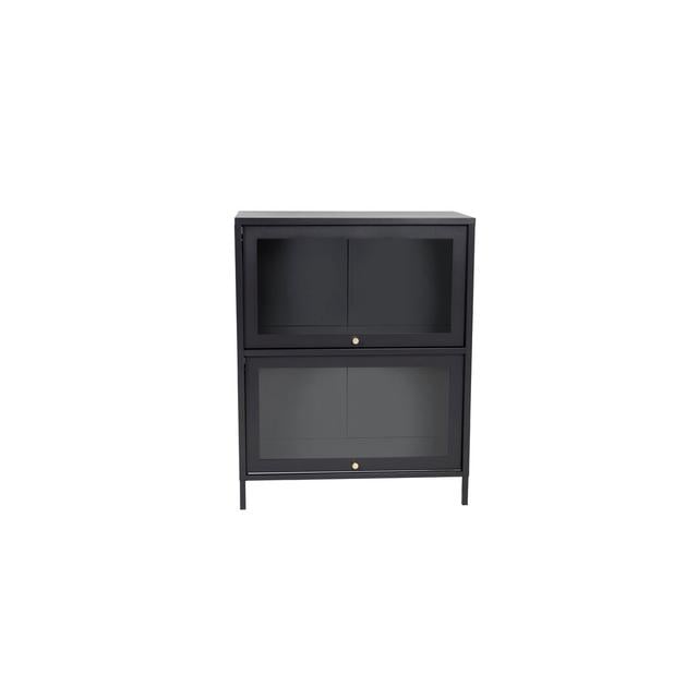 Isiah 80cm Wide Solid Wood File Cabinet Hykkon Colour: Black on Productcaster.