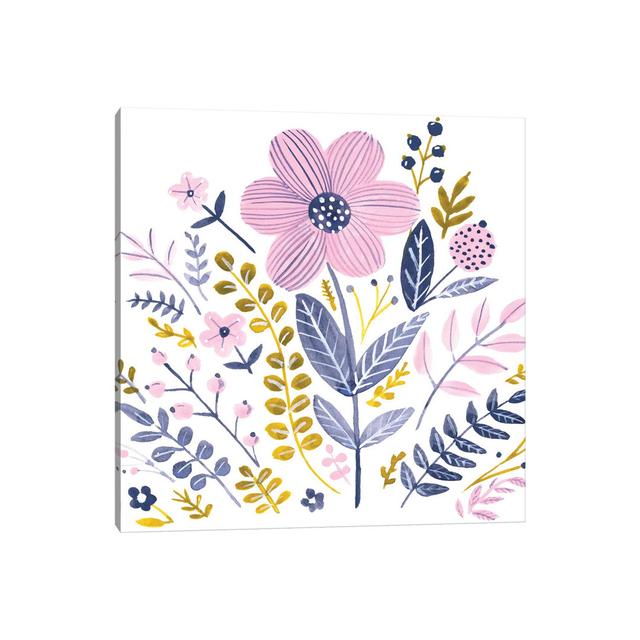 Sweet Folk Florals IV by Jennifer Paxton Parker - Wrapped Canvas Print ClassicLiving Size: 45.72cm H x 45.72cm W x 1.905cm D on Productcaster.