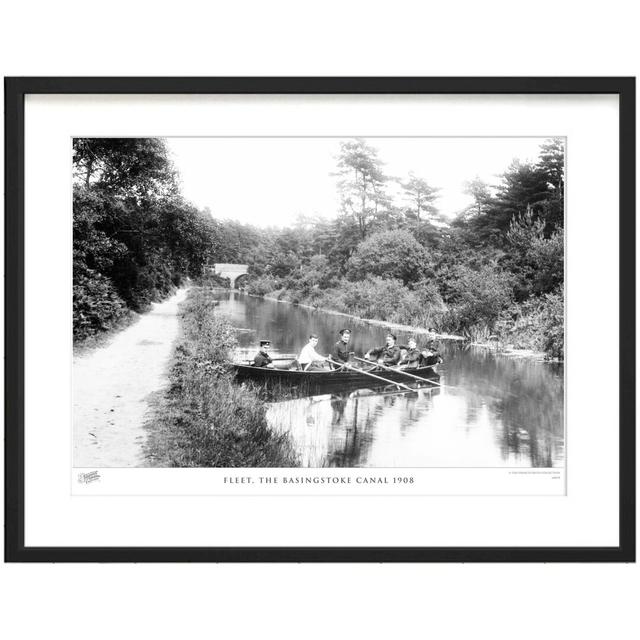 Fleet, The Basingstoke Canal 1908 by Francis Frith - Single Picture Frame Print The Francis Frith Collection Size: 60cm H x 80cm W x 2.3cm D on Productcaster.