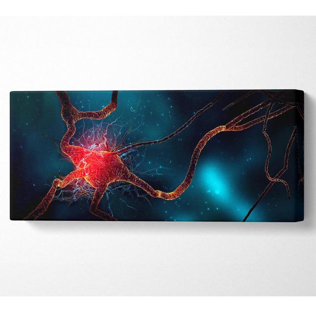 Neuron - Wrapped Canvas Art Prints Ivy Bronx Size: 81.3cm H x 183cm W x 10cm D on Productcaster.