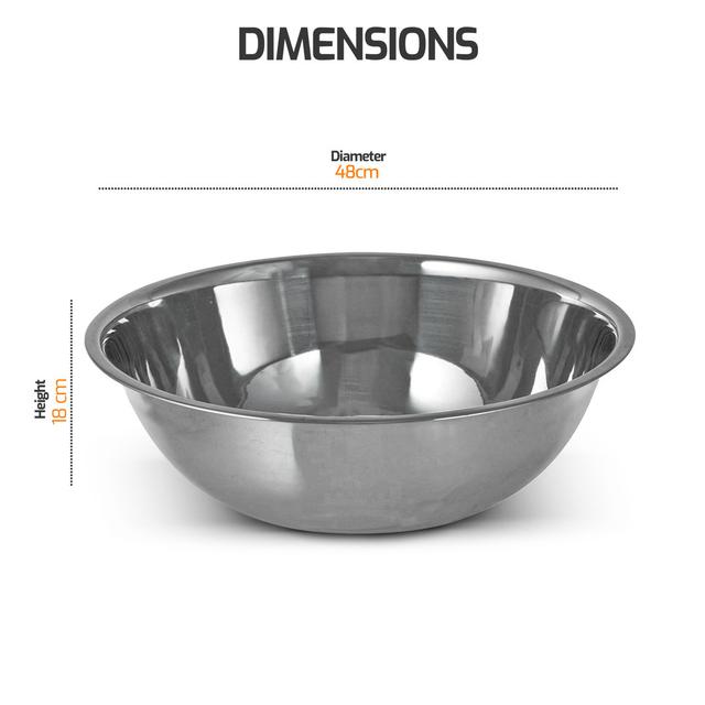 Stainless Steel Mixing Bowl Belfry Kitchen Diameter: 48 on Productcaster.