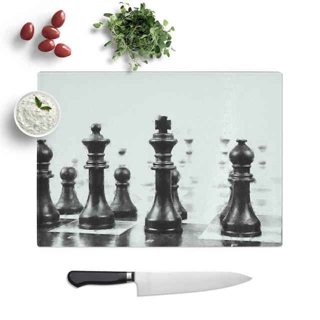 Chess Pieces Vol.2 Painting Chopping Board East Urban Home Size: 0.4cm H x 28.5cm W x 39cm L on Productcaster.