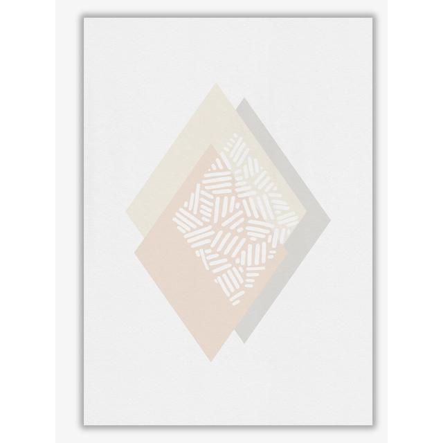 Minimalist Geometric II - Graphic Art Print on Paper East Urban Home Size: 30 cm H x 21 cm W x 1 cm D, Format: No Frame on Productcaster.