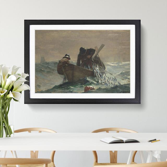 The Herring Net by Winslow Homer - Picture Frame Painting East Urban Home Size: 48cm H x 65cm W x 2cm D, Frame Option: Black on Productcaster.