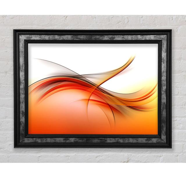 Fire Abstract Swirls - Print Bright Star Size: 84.1cm H x 142.2cm W x 8cm D on Productcaster.