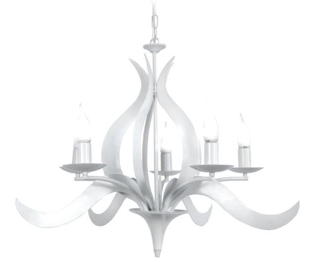 Onatas 5-Light Candle Style Chandelier 17 Stories Finish: White on Productcaster.