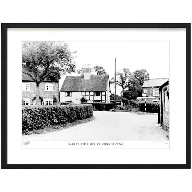 'Oakley, Post Office Corner C1960' by Francis Frith - Picture Frame Photograph Print on Paper The Francis Frith Collection Size: 60cm H x 80cm W x 2.3 on Productcaster.