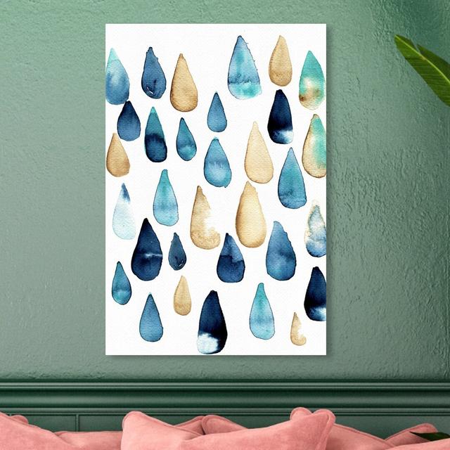 'Rain Drops are Fallin' Graphic Art on Wrapped Canvas East Urban Home Size: 61 cm H x 40.6 cm W on Productcaster.