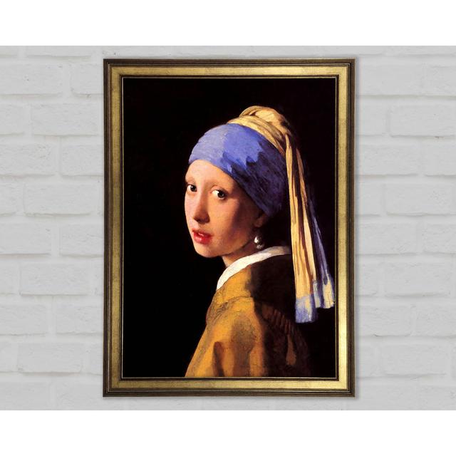 Vermeer The Girl With The Pearl Earring - Single Picture Frame Art Prints Rosalind Wheeler Size: 42cm H x 29.7cm W x 1.5cm D on Productcaster.