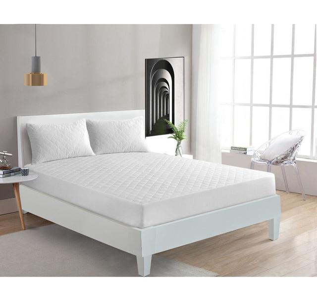 Subiaco Hypoallergenic Fitted Mattress Protector White Noise Size: Small Double (4') on Productcaster.