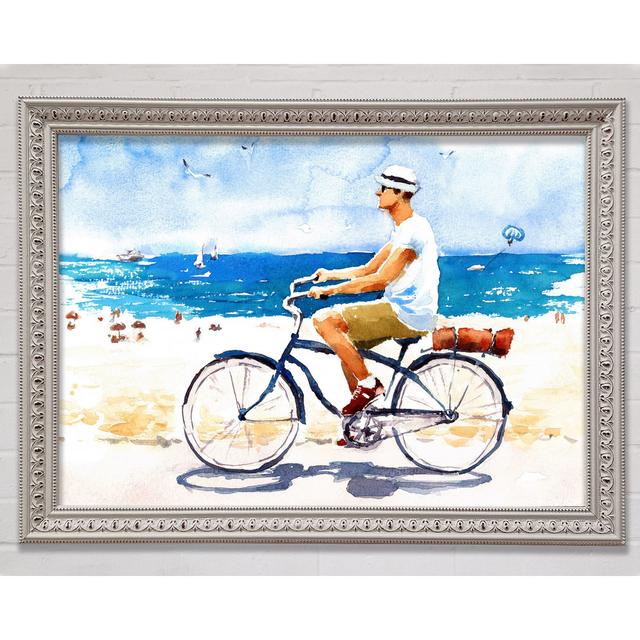 Cycling In Paradise - Single Picture Frame Art Prints Bright Star Size: 42cm H x 59.7cm W on Productcaster.