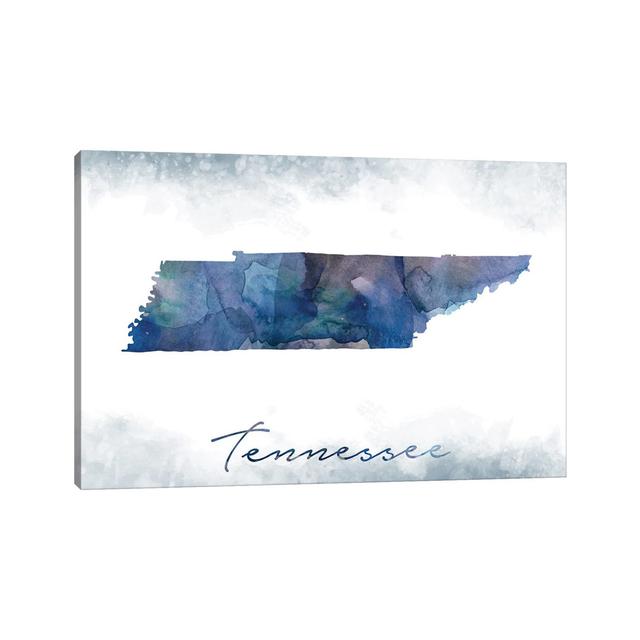 Tennessee State Bluish - Wrapped Canvas Print Metro Lane Size: 30.48cm H x 45.72cm W on Productcaster.