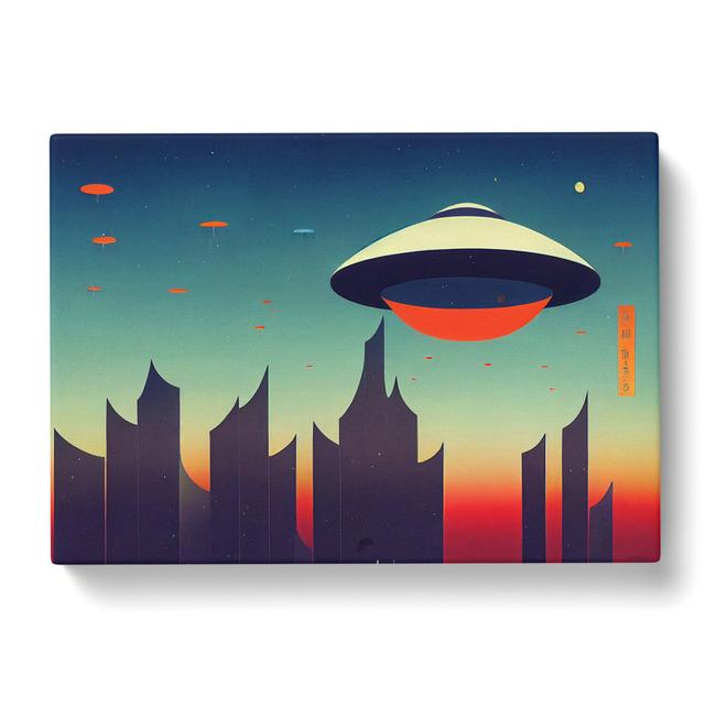 UFO Art Vol.2 - Wrapped Canvas Print Metro Lane Size: 50cm H x 76cm W x 3cm D on Productcaster.