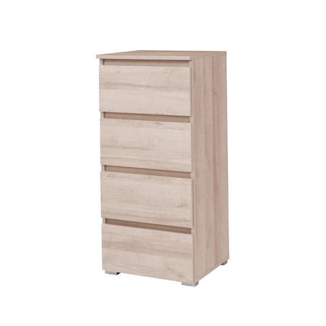 Felicle 4 Drawer 45cm W Tallboy 17 Stories Colour: Sonoma Oak on Productcaster.