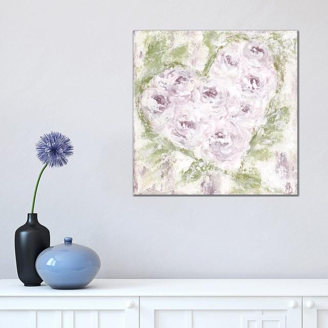 Lavender Floral Art by Ashley Bradley - Gallery-Wrapped Canvas Giclée on Canvas Ebern Designs Format: Wrapped Canvas, Size: 45.72cm H x 45.72cm W x 3. on Productcaster.