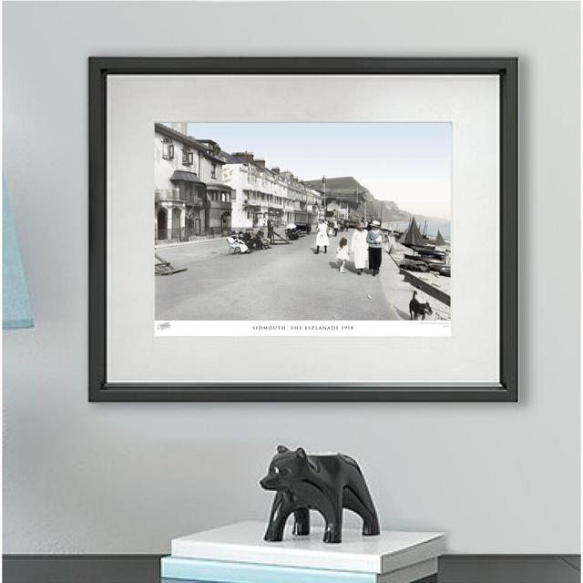 Sidmouth, The Esplanade 1918 by Francis Frith - Single Picture Frame Print The Francis Frith Collection Size: 45cm H x 60cm W x 2.3cm D, Colour: Brown on Productcaster.