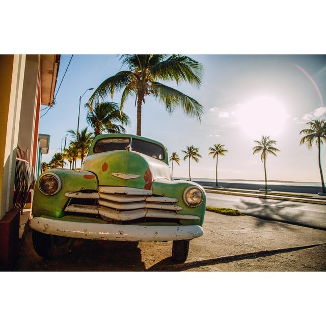 Cuban Car, Cienfuegos - Wrapped Canvas Print 17 Stories Size: 61cm H x 91cm W x 3.8cm D on Productcaster.