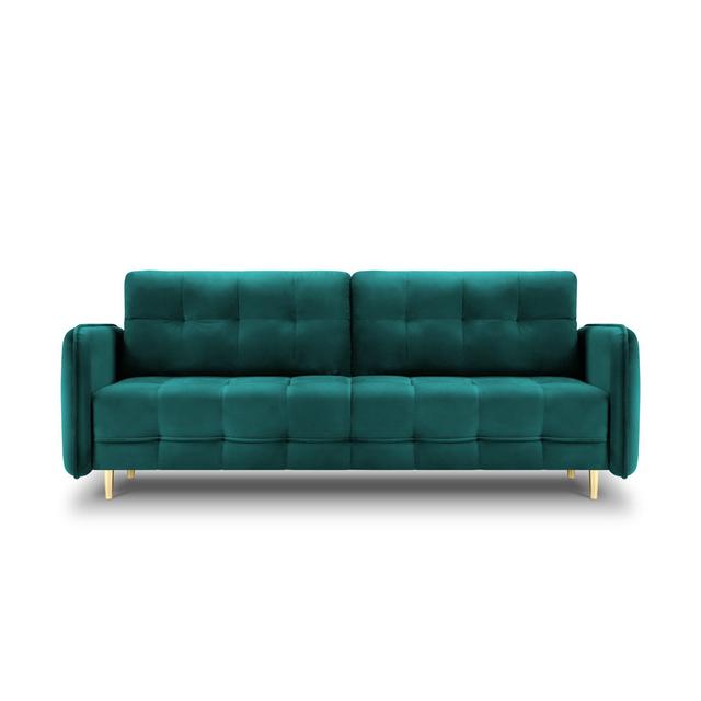 Schlafsofa Verutiao Canora Grey Polsterfarbe: bunt, Beinfarbe: Gold on Productcaster.