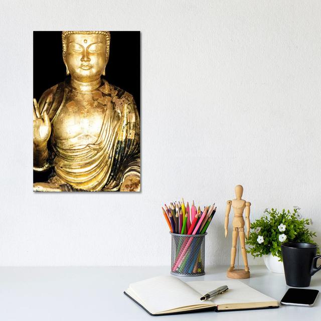 Golden Buddha III by Philippe Hugonnard - Wrapped Canvas Art Prints Latitude Vive Size: 30.48cm H x 20.32cm W x 1.91 cm D on Productcaster.