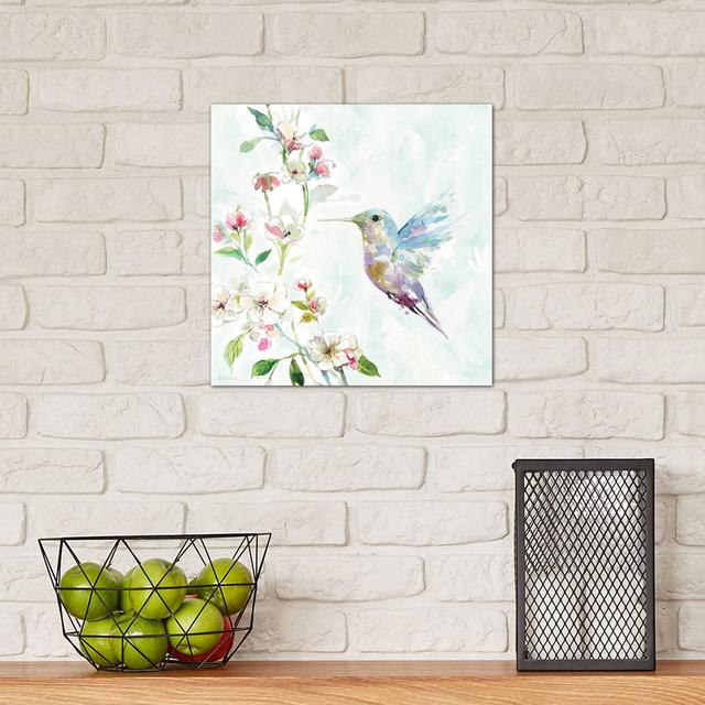 Hummingbird II by Carol Robinson - Painting Print on Canvas Fleur De Lis Living Frame Option: No Frame, Size: 30.48cm H x 30.48cm W x 1.91cm D on Productcaster.