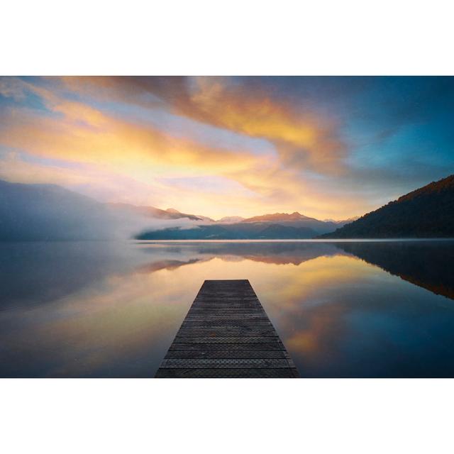 New Zealand's Lake Kaniere At Dawn House of Hampton Size: 51cm H x 76cm W on Productcaster.