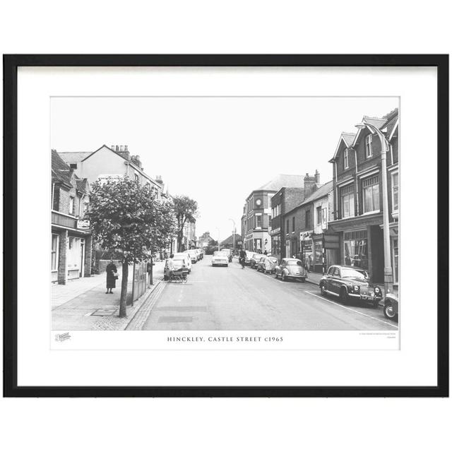 'Hinckley, Castle Street C1965' - Picture Frame Photograph Print on Paper The Francis Frith Collection Size: 63.3cm H x 83.5cm W x 2.3cm D on Productcaster.