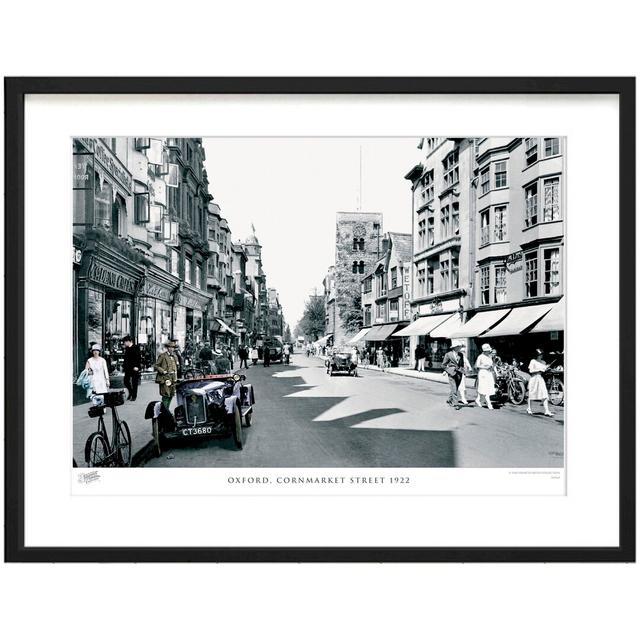 'Oxford, Cornmarket Street 1922' by Francis Frith - Picture Frame Photograph Print on Paper The Francis Frith Collection Size: 45cm H x 60cm W x 2.3cm on Productcaster.