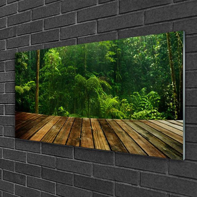 Nature Forest - Unframed Photograph on Glass Union Rustic on Productcaster.