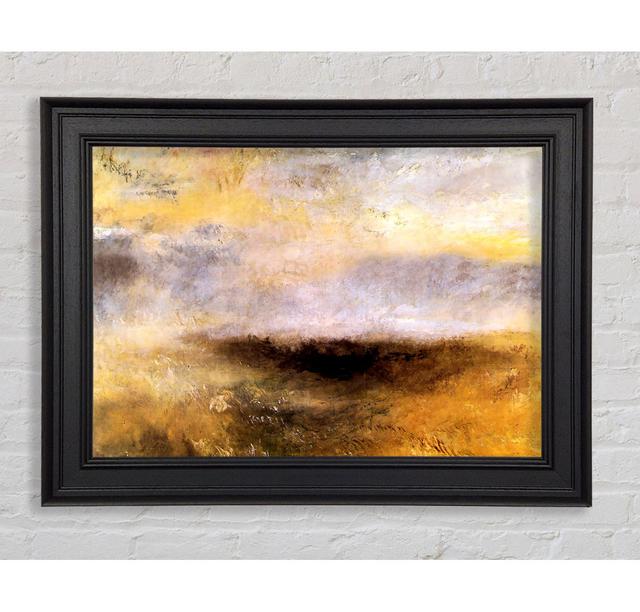 Joseph Mallord Turner Seascape With Storm Framed Print Ivy Bronx Size: 21cm H x 42cm W on Productcaster.