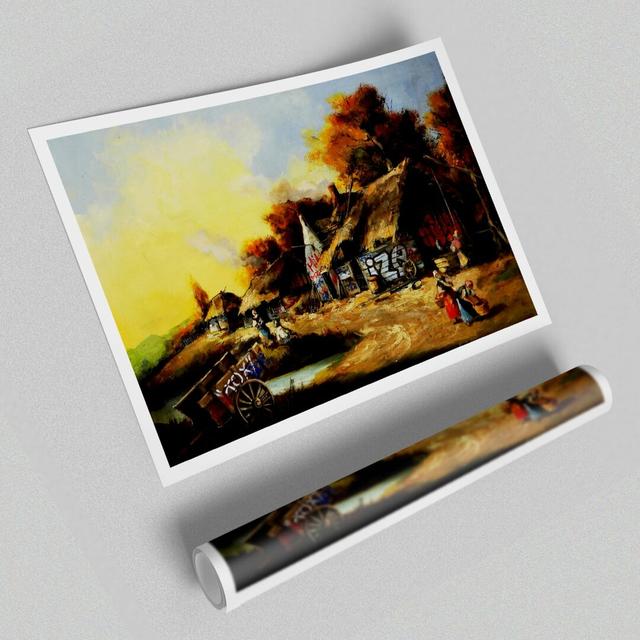 Countryside Graffiti - Graphic Art Print on Paper East Urban Home Size: 40.64cm H x 60.96cm W on Productcaster.