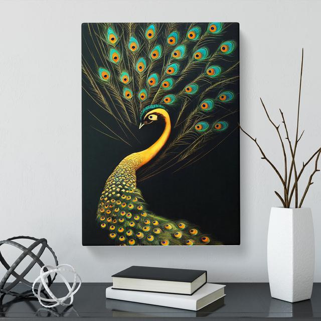 CAN-V0523-1775X Peacock Vol.3 - Wrapped Canvas Print Latitude Vive Size: 76cm H x 50cm W x 3cm D on Productcaster.