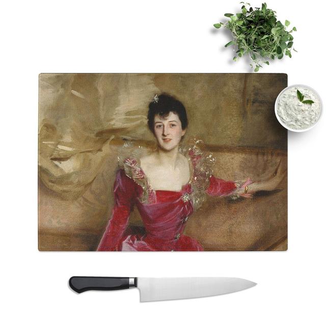 Mrs. Hugh Hammersley by John Singer Sargent Chopping Board East Urban Home Size: 0.4cm H x 20cm W x 28.5cm L on Productcaster.