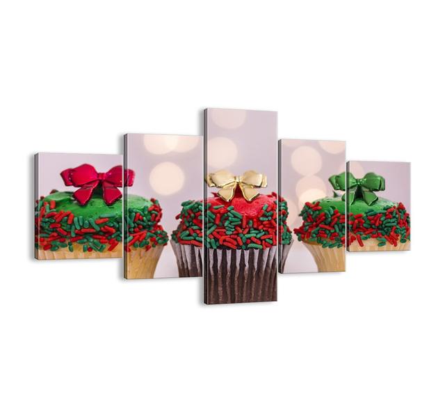 Sweets for a Bow - 5 Piece Unframed Photograph Print Set on Canvas Brayden Studio Size: 70cm H x 125cm W x 1.8cm D on Productcaster.