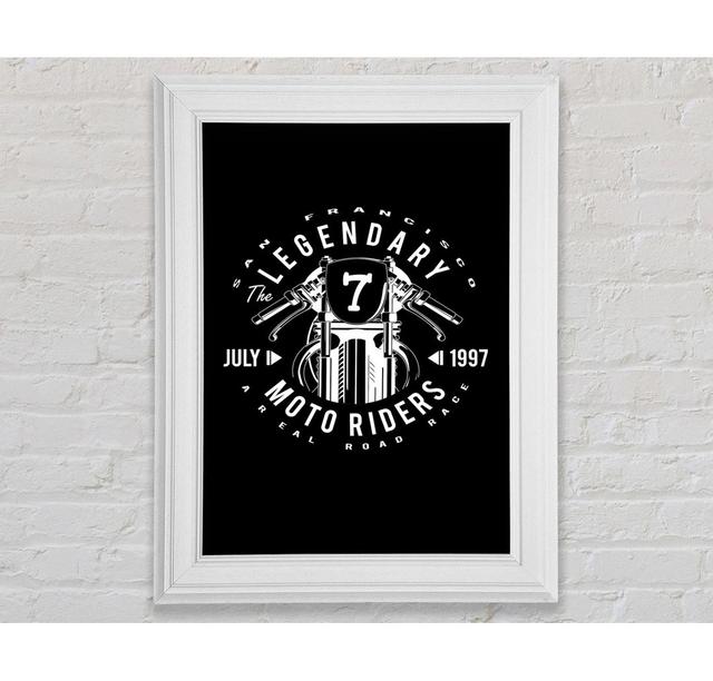 San Francisco Moto Riders - Single Picture Frame Print Bloomsbury Market Size: 42cm H x 59.7cm W on Productcaster.