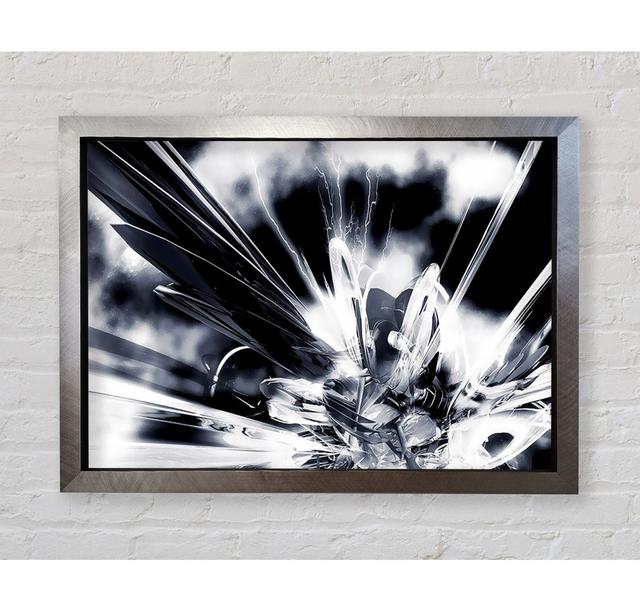 Black And White Explosive - Single Picture Frame Art Prints Bright Star Size: 42cm H x 59.7cm W x 3.4cm D on Productcaster.