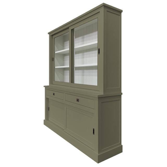 Antione China Cabinet Rosalind Wheeler Colour: Olive Grey on Productcaster.